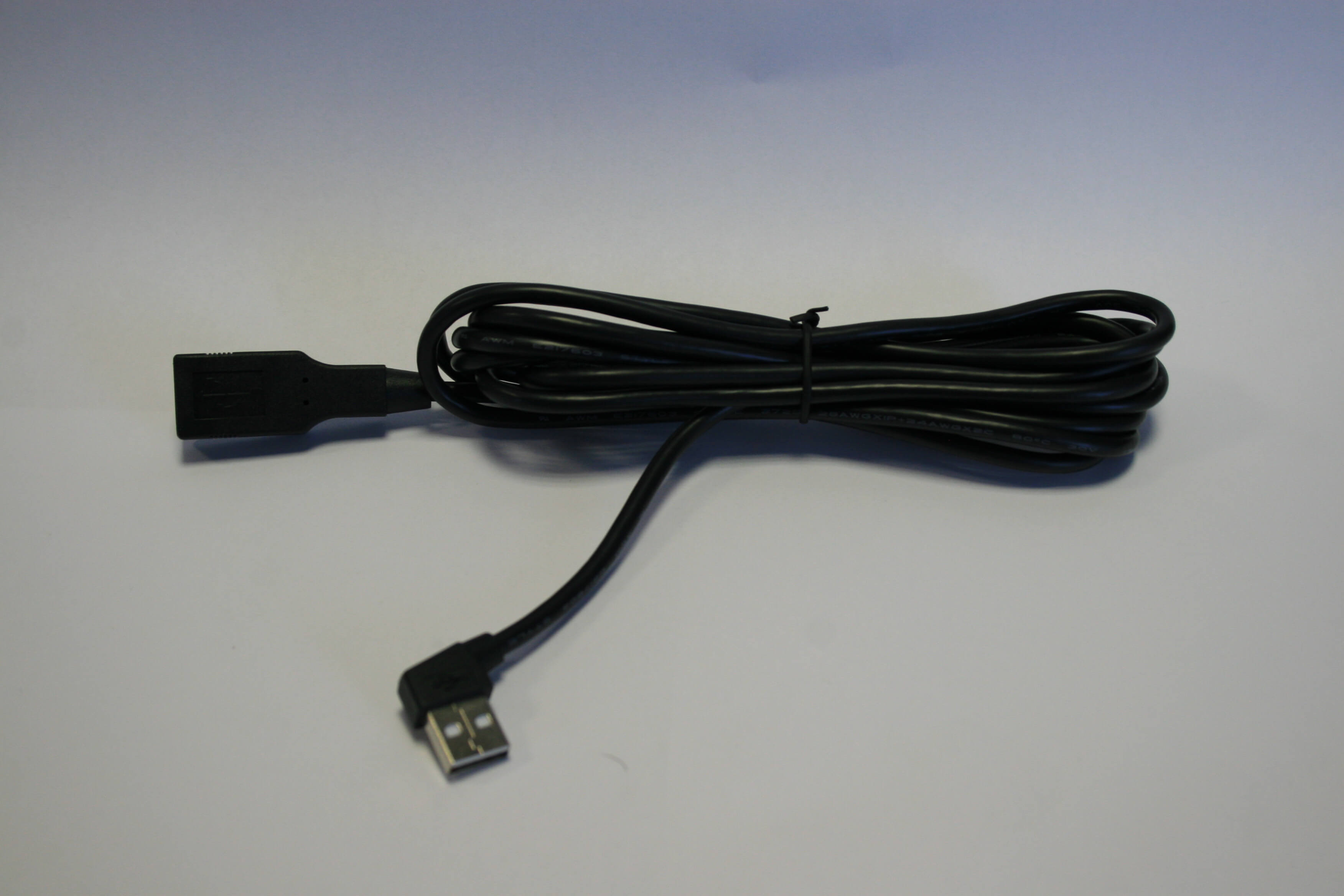 Câble USB rallonge Pin Pad 3 mètres USB (Type A Male coude - A femelle)